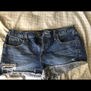 High rise short shorts